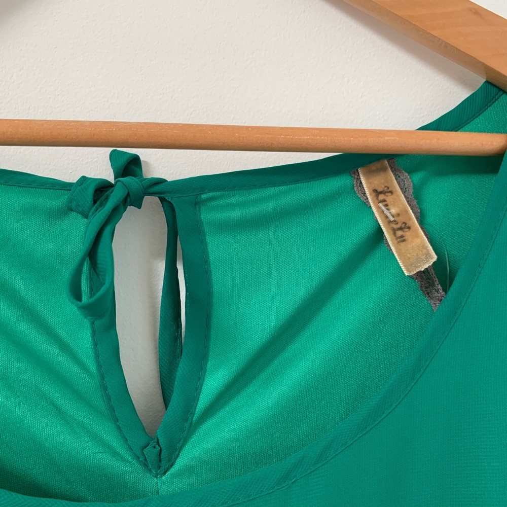 Lucie Lu Green Dress 3X - Picture 3 of 5